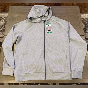32 Degrees Men's Heather Gray Zip-Up Sweater